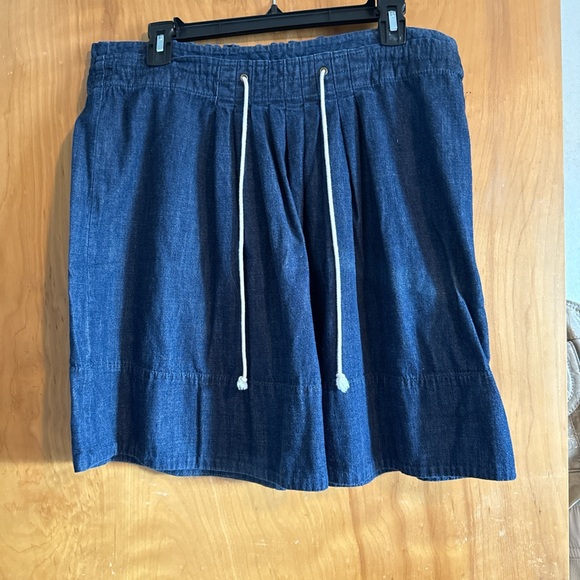 Merona Denim Blue Cotton Skirt - Picture 1 of 3